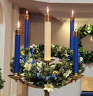 Advent wreath/candles