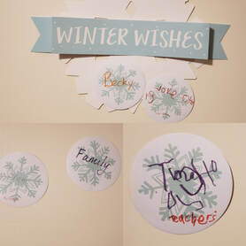 Snowflakes with Things My Family Is Grateful For